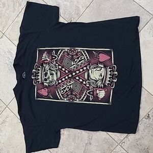 Men's Black Skull Graphic Tee
